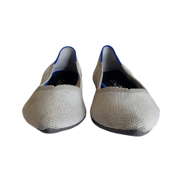 Rothy’s Flax Birdseye Light Grey Pointed Flats Women's Size 8.5W - Picture 3 of 11